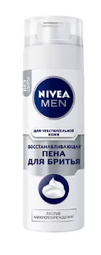 Купить nivea (нивея) для мужчин пена для бритья восстановливающий для чувствительной кожи, 200мл в Семенове