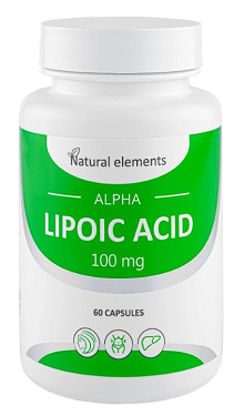 Natural elements (Нэйчурал Элементс) альфа-липоевая кислота, капсулы 60шт БАД