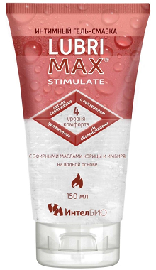 Lubrimax (Лубримакс) гель-смазка интимный Stimulate 150мл