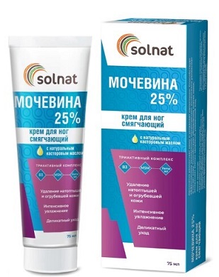 Solnat (Солнат) Мочевина 25%, крем для ног смягчающий, 75мл