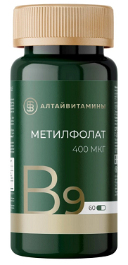 Метилфолат 400 мкг, капсулы 60 шт БАД