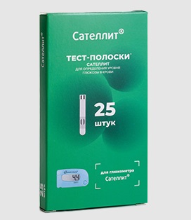 Купить тест-полоски сателлит, 25 шт в Семенове