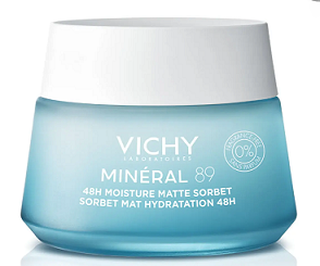 Vichy Mineral 89 (Виши) матирующий гель-сорбет с увлажнением 48 ч для лица, 50 мл