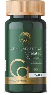 Кальций Хелат, капсулы массой 586мг 120шт БАД