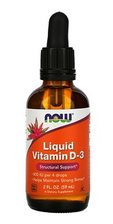 Now Foods (Нау Фудс) Витамин Д3 400МЕ, капли для детей флакон, 59мл БАД