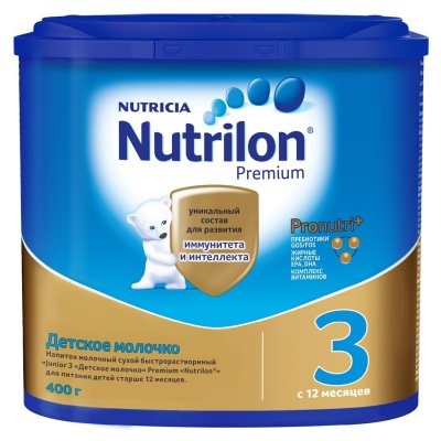 Купить nutrilon junior premium 3 (нутрилон) сухая смесь детская с 12 месяцев, 400г в Семенове