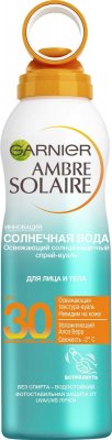 Купить гарньер амбр солер солнечная вода спрей-вуаль с/з spf 30, 200мл в Семенове