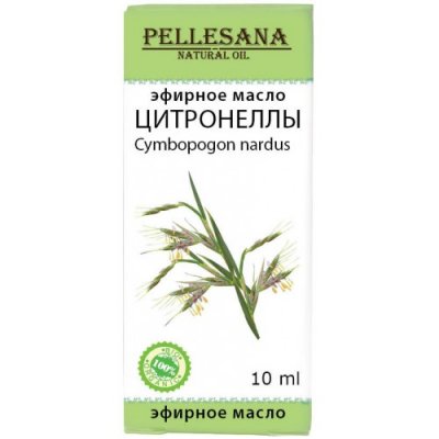 Купить pellesana (пеллесана) масло эфирное цитронеллы, 10 мл в Семенове