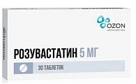 Купить розувастатин, таблетки, покрытые пленочной оболочкой 5мг, 30 шт в Семенове