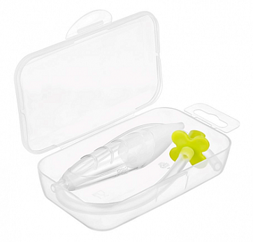 Roxy-kids (Рокси-Кидс) аспиратор назальный с принадлежностями 0+, футляр, зеленый мундштук