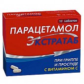 Купить парацетамол экстратаб, таблетки 500мг+150мг, 10 шт в Семенове