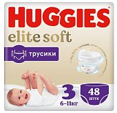Купить huggies (хаггис) трусики elitesoft 3, 6-11кг 48 шт в Семенове