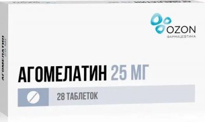Купить агомелатин, таблетки, покрытые пленочной оболочкой 25мг, 28 шт в Семенове