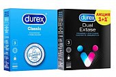 Купить durex (дюрекс) набор: презервативы classic, 3шт + dual extase, 3шт в Семенове