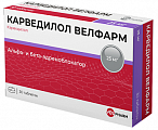 Купить карведилол велфарм, таблетки 25мг 30шт в Семенове