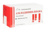 Купить амлодипин-прана, таблетки 5мг, 60 шт в Семенове