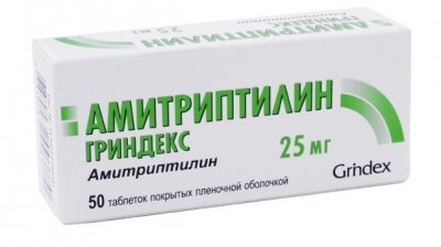 Купить амитриптилин-гриндекс тбл п/о 25мг №50 (гриндекс ао, латвия) в Семенове