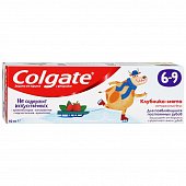 Купить колгейт (colgate) зубная паста детская с фтором с 6-9 лет вкус клубника-мята, 60мл в Семенове