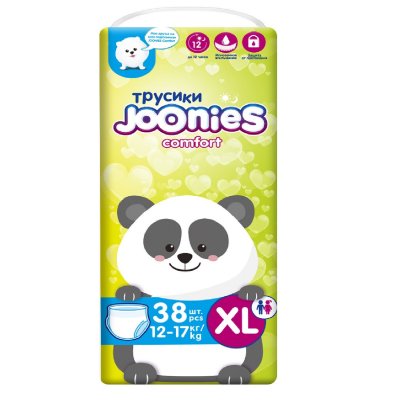 Купить joonies comfort (джунис) подгузники-трусики детские, размер xl 12-17кг, 38 шт в Семенове