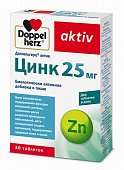 Купить doppelherz (доппельгерц) актив цинк 25мг, таблетки массой 30 шт бад в Семенове