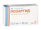 Купить лозаргид, таблетки, покрытые пленочной оболочкой 12,5мг+50мг, 30 шт в Семенове