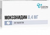 Купить моксонидин, таблетки, покрытые пленочной оболочкой 0,4мг 28 шт в Семенове