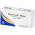 Купить метглиб форс, таблетки, покрытые пленочной оболочкой, 500мг+2,5мг, 30 шт в Семенове