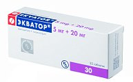 Купить экватор, таблетки 5мг+20мг, 30 шт в Семенове