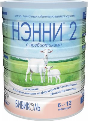 Купить нэнни 2 смесь на основе натурального козьего молока с пребиотиками с 6 месяцев, 800г в Семенове