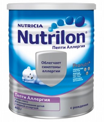Купить nutrilon (нутрилон) пепти аллергия сухая смесь детская с рождения, 400г в Семенове
