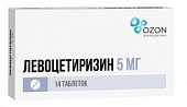 Купить левоцетиризин, таблетки, покрытые пленочной оболочкой 5мг 14шт от аллергии в Семенове