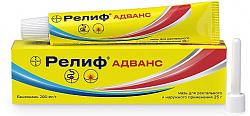 Купить релиф адванс, мазь для ректального и наружного применения 200мг/г, 25г в Семенове