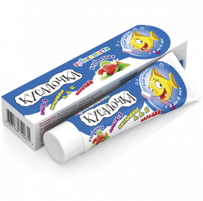 Купить кусалочка зубная паста для детей 3-8лет клубника 50мл в Семенове