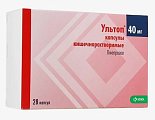 Купить ультоп, капсулы кишечнорастворимые 40мг, 28 шт в Семенове