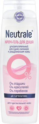 Купить neutrale (нейтрал) крем- гель для душа ультрапитательный для сухой и раздраженной кожи 400мл в Семенове
