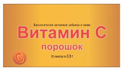 Купить витамин с, порошок в пакетах 800мг, 30 шт бад в Семенове