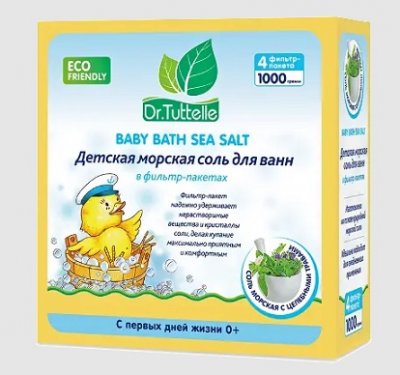 Купить dr.tuttelle (доктор туттелле) соль для ванны морская детская с целебными травами, 1000г в Семенове