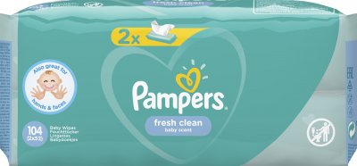 Купить pampers baby fresh clean (памперс) салфетки влажные, 52шт (в комплекте 2 упаковки) в Семенове