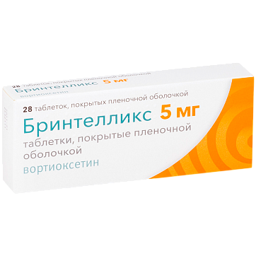 Бринтелликс, таблетки, покрытые пленочной оболочкой 5мг, 28 шт