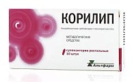 Купить корилип, суппозитории ректальные 25мг+2мг+12мг, 10 шт в Семенове