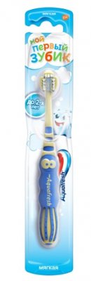 Купить аквафреш (aquafresh) зубная щетка aquafresh мой первый зубик для детей от 0-2 лет, 1 шт в Семенове