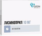 Купить лизиноприл, таблетки 10мг, 60 шт в Семенове