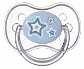Купить canpol (канпол) пустышка круглая силиконовая 6-18 месяцев newborn baby голубая 1 шт в Семенове