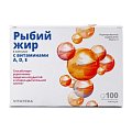 Купить рыбий жир с витаминами а,д,е витатека, капсулы 370мг, 100 шт бад в Семенове