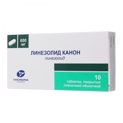 Купить линезолид-канон, таблетки, покрытые пленочной оболочкой 600мг, 10 шт в Семенове