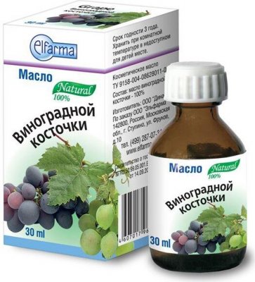 Купить масло косм виноград.косточки 30мл (ботаника ооо, россия) в Семенове