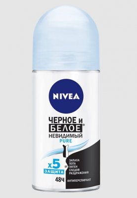 Купить nivea (нивея) дезодорант шариковый невидимая защита пюр, 50мл в Семенове