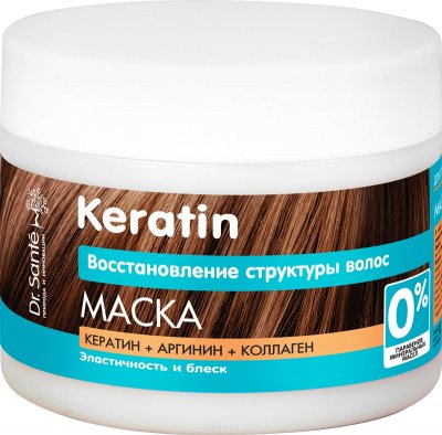 Купить dr.sante (доктор санте) кератин маска для тусклых и ломких волос, 300мл в Семенове