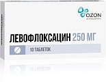 Купить левофлоксацин, таблетки, покрытые пленочной оболочкой 250мг, 10 шт в Семенове