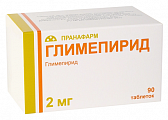 Купить глимепирид, таблетки 2мг, 90 шт в Семенове